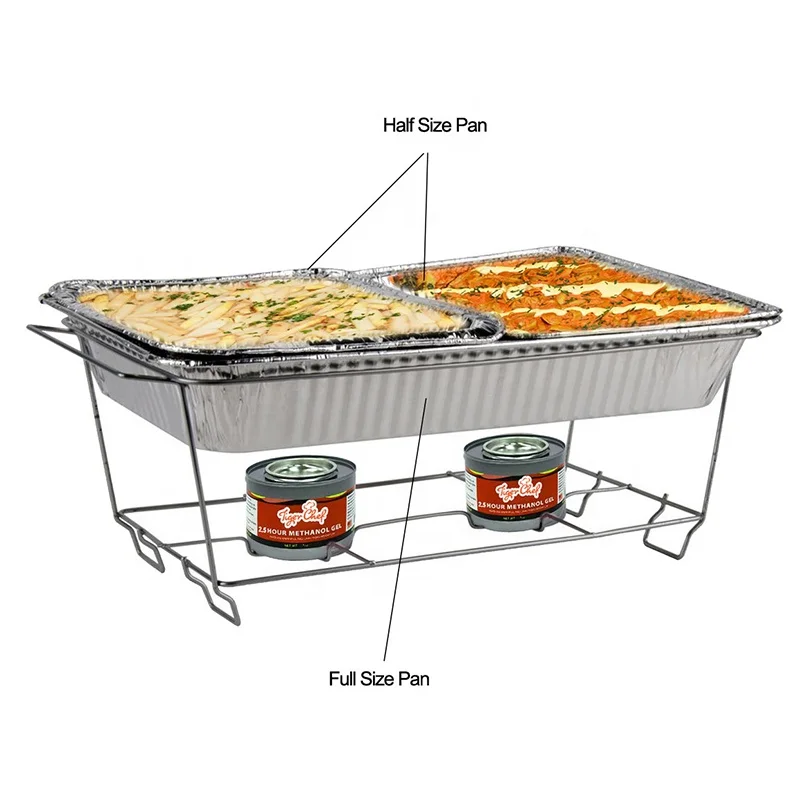 full size deep steam table tray foil aluminum pans one time use but can be washed and used again