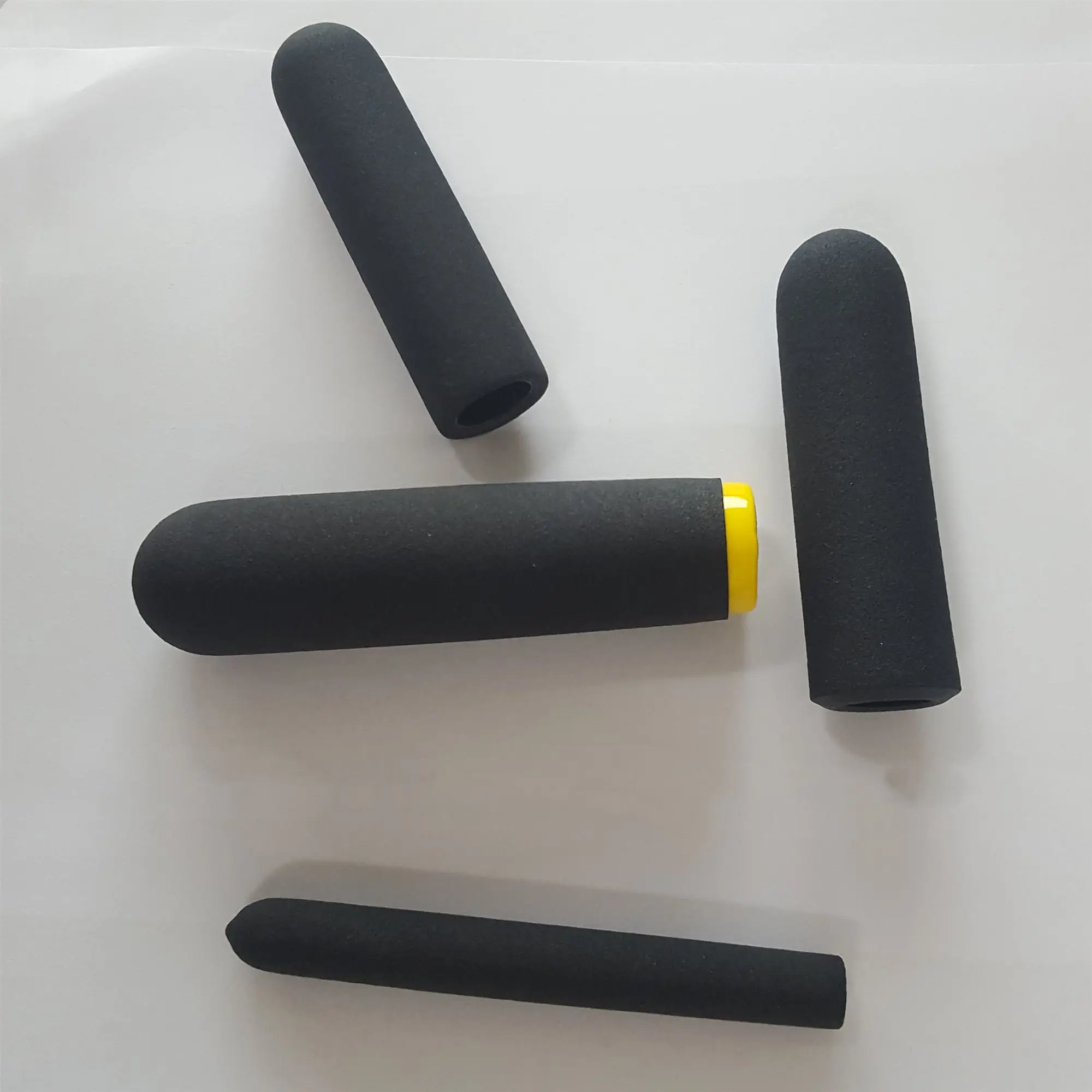 Flat Soft PVC Plastic Hand Grip,Round Textured Hard Rubber Grip Handle