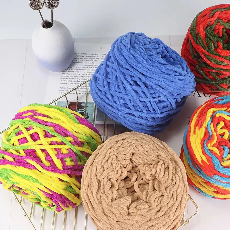 soft thick ice cotton silk thread yarn 5mm knitting yarn yarn for crochet