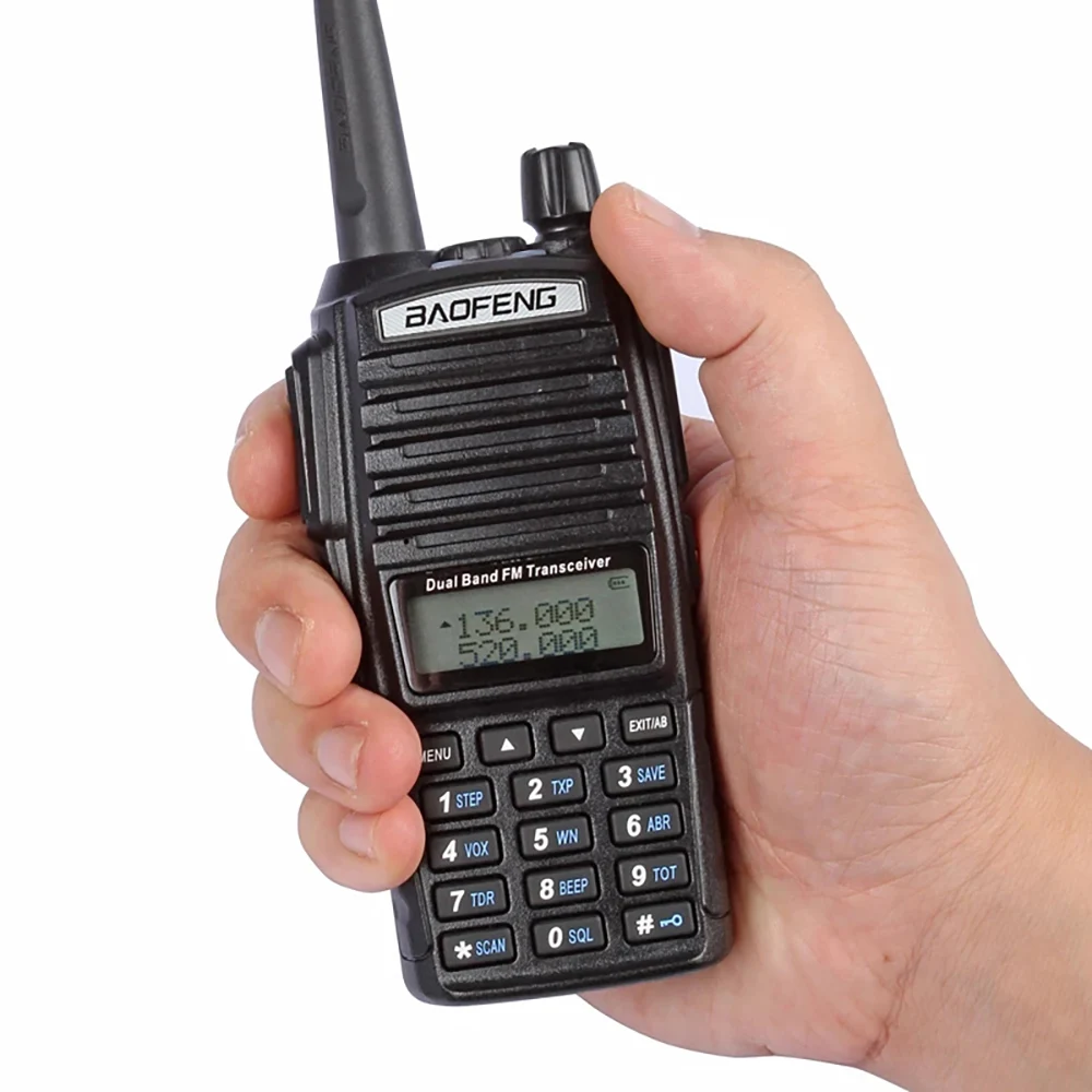 Рация дальнего действия Baofeng UV-82 2-PTT радиостанция 5 Вт портативная UV 82 для охоты UV-5R UV-S9 плюс двухстороннее радио