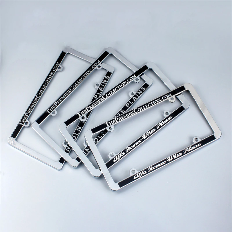 High Quality 3D License Plate Frame custom design car license plate frame Wholesale Car standard size decorative  custom design