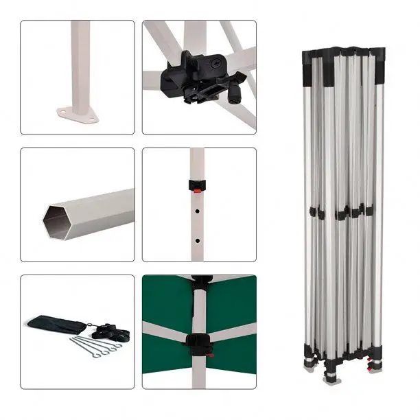 Promotional Trade Show Tent 10x20 ft Outdoor Portable Waterproof Durable Folding Pop Up Gazebo Canopy Event Tent