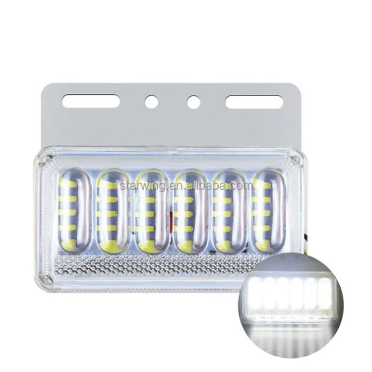 Truck side light Car Front Deck Grille LED Strobe Flash Light Police Emergency Hazard Warning Strobe Lamp Daytime Running Lights