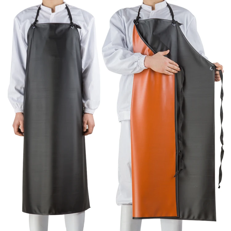 Wholesale cheap chemical resistant oil resistant waterproof PVC/vinyl apron