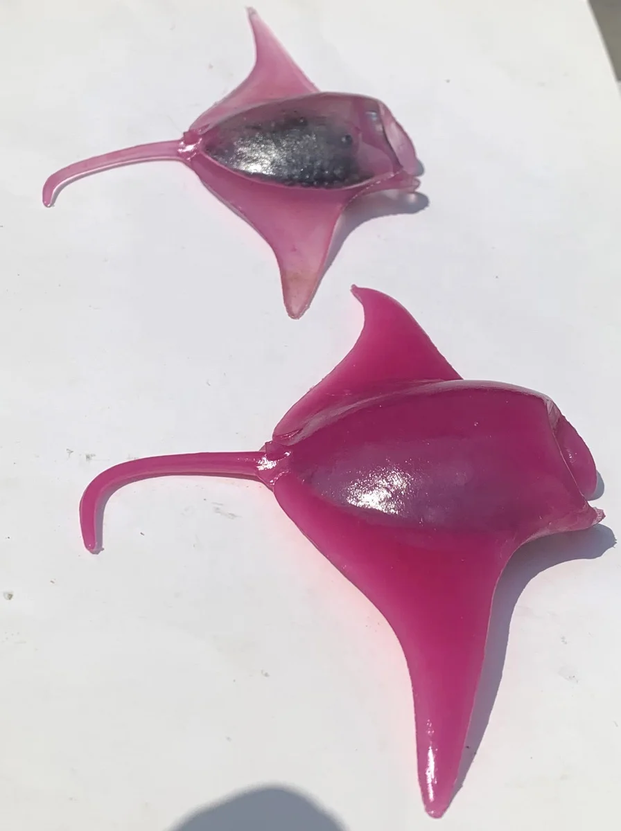 plastic ocean animals thermo color change TPR toys