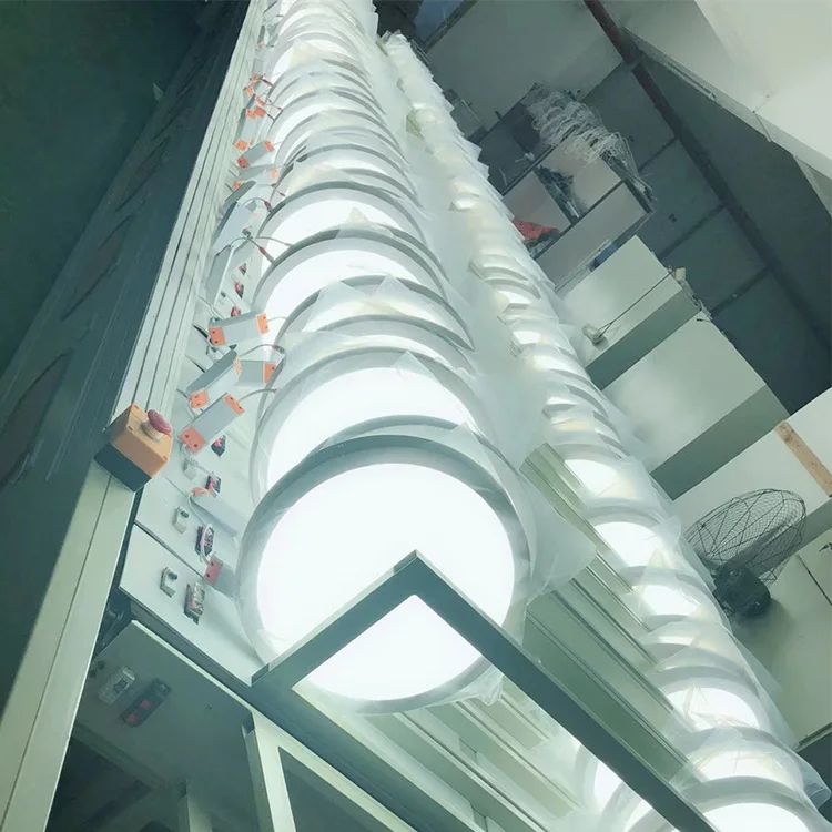 Anern  High lumen panel light 12W 18W 24w 36w 48w LED ceiling recessed round led panel light