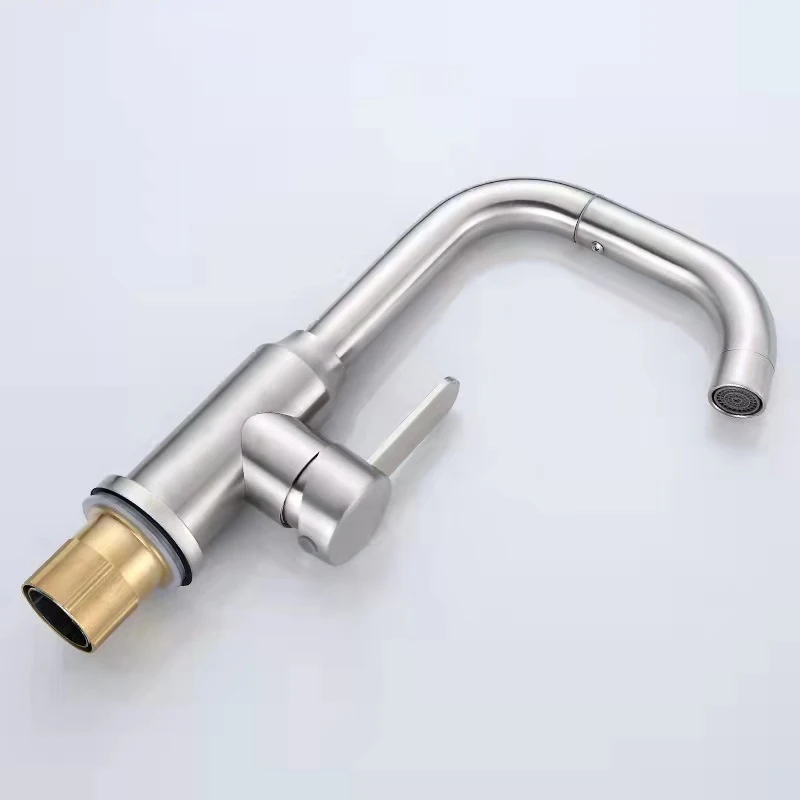 Manufacturer Wanxiang new 304 stainless steel wash hand basin bathroom basin tap hot cold tap