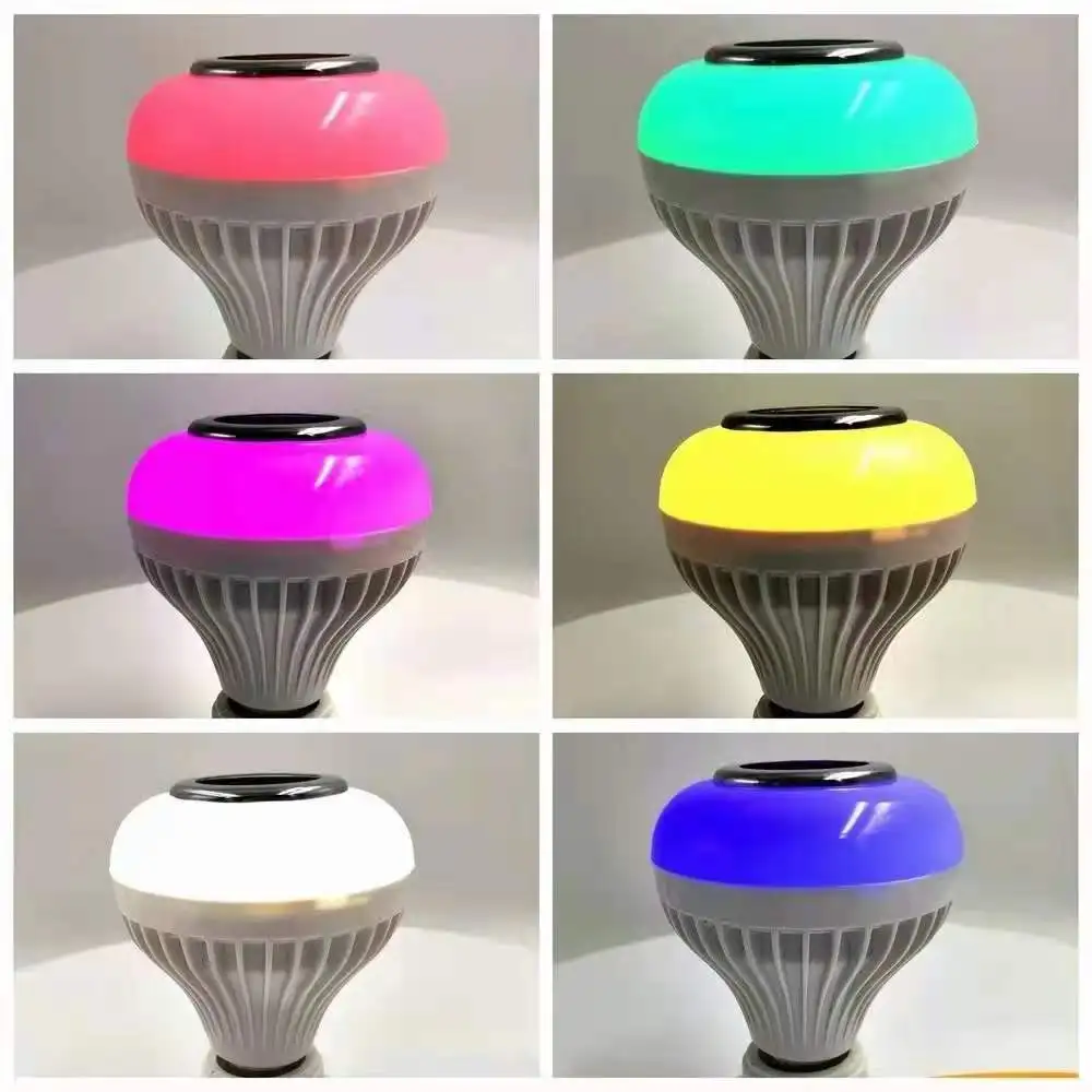 Led Light Bulb Blueteeth Speaker 24 Key Rgb Ir Remote Controller Built-in Speaker Led Bulb Lighting Led Light Speaker