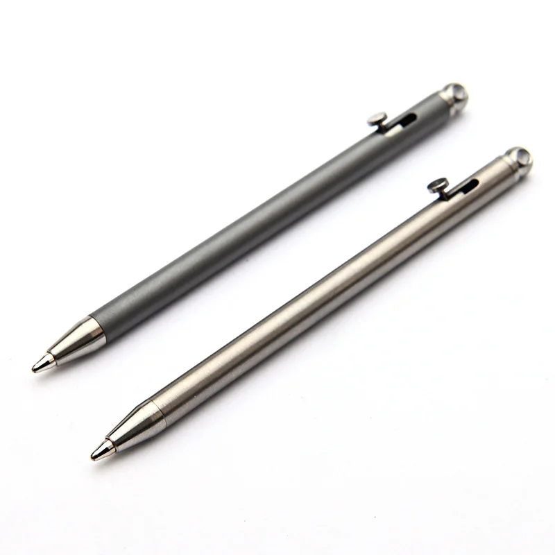 Portable Titanium Pen Metal Signature Ballpoint Pens Titanium EDC Gadget Mini Titanium Pen