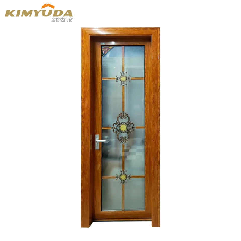 JYD toilet door design aluminium bathroom door Aluminium Hinged Doors