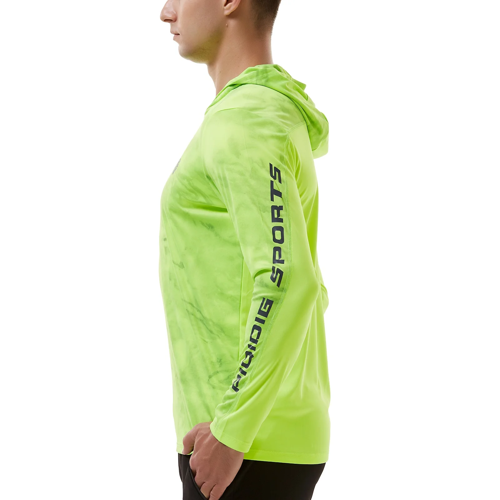 Купальный костюм с защитой от ультрафиолета 50 +, защита от ультрафиолета, одежда для защиты от солнца с капиллярами для отвода влаги из полиэстера и спандекса для мужчин с длинным рукавом сетки от ультрафиолетовых лучей рукава рубашки Рашгард Защита от У