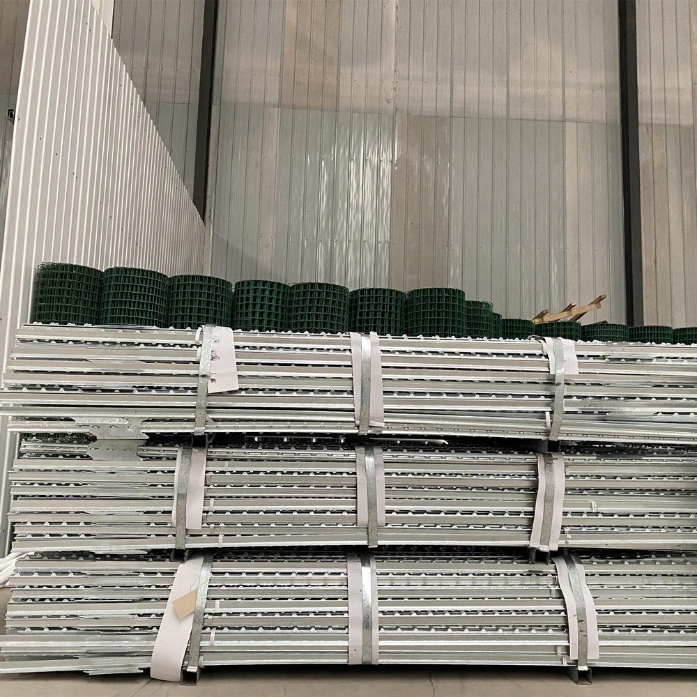 6ft Galvanized Steel Studded T-Post Metal Fence Post