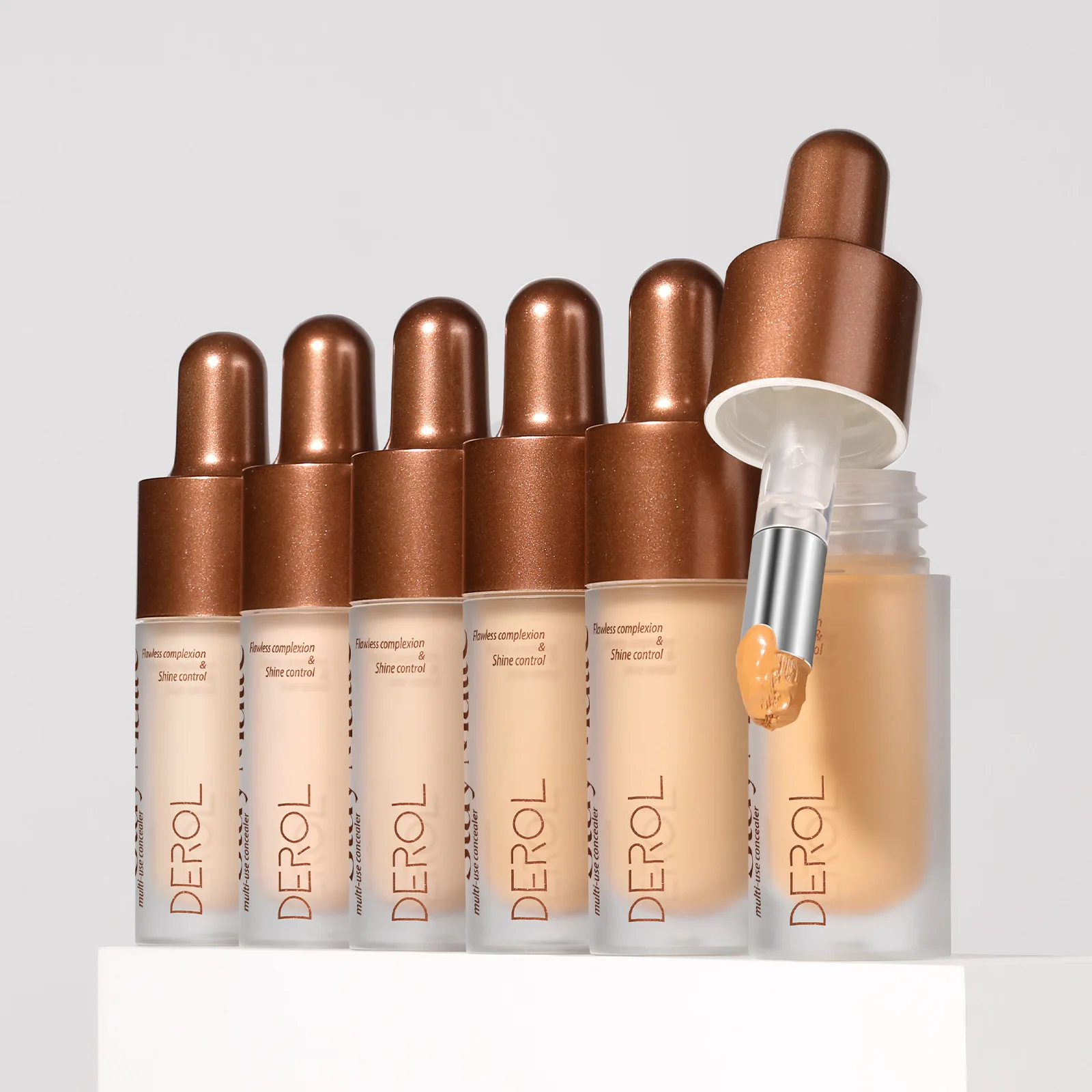 DEROL Natural Light Cream Concealer Whitening Moisturizer to Cover Acne Marks Dark Circles Pore-Friendly Hydrating Concealer