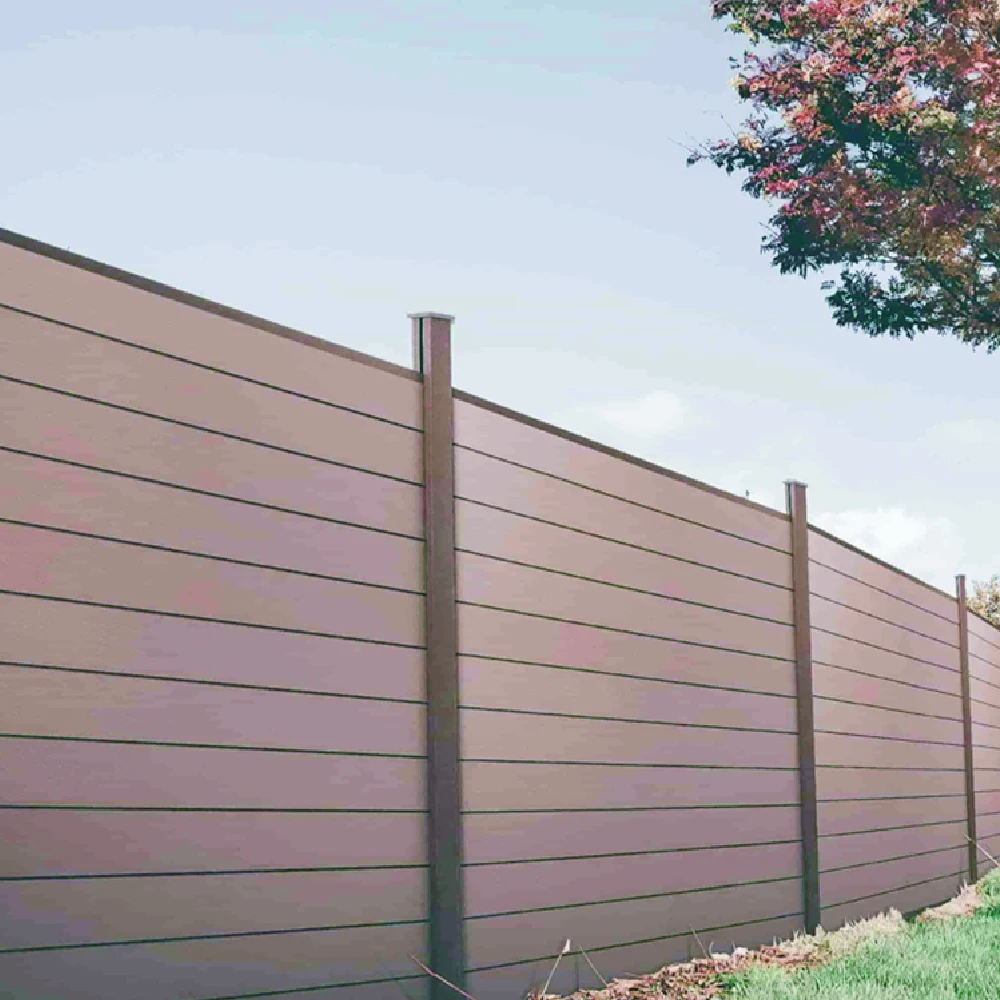 Garden trellis WPC wood fence waterproof landscape wood plastic composite post fencing/ gate panel