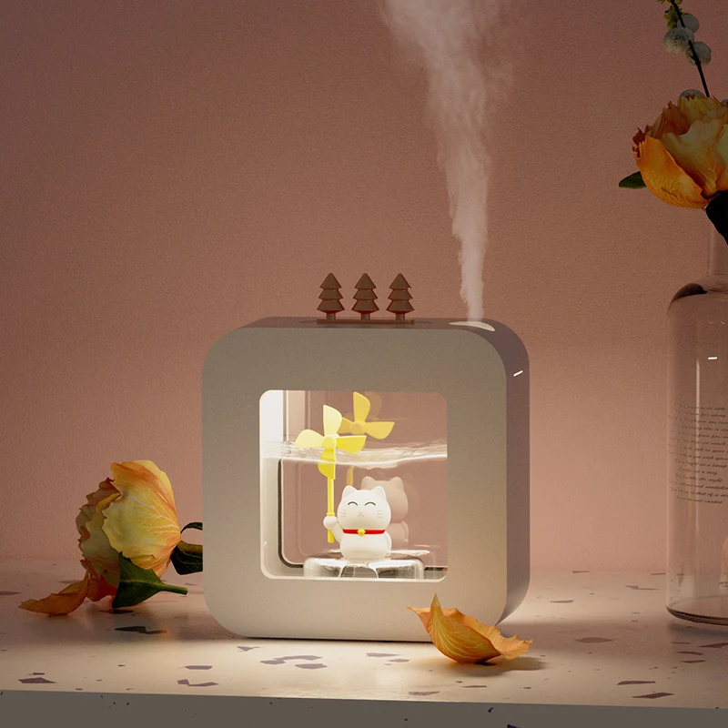 2022 Home Small USB Waterless Diffuser Humidifiers Mini Aroma therapy 450ML Essential Oil Humidifier