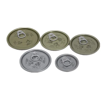 TFS SPTE  #300 #307 #401 Dia 72.9mm 83.3mm 99mm Easy Open End EOE Tinplate Lids For Empty Cans Canned Fish Meat Seeds