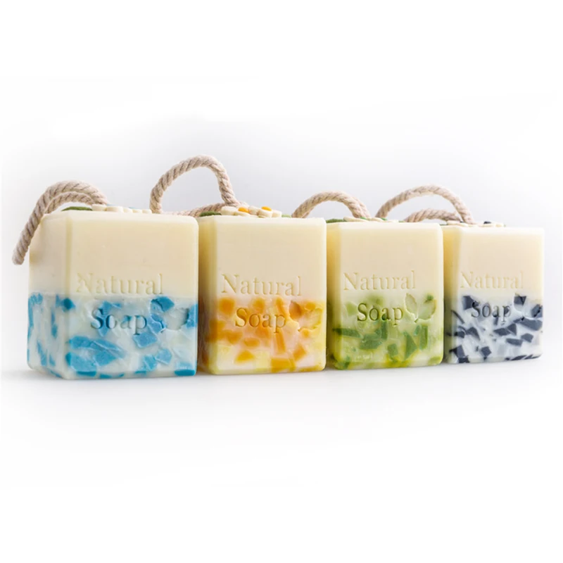 Private Label OEM Organic Naturally  Sea Buckthorn Lemon Soap Handmade Nature Acne Soap For Skin Care