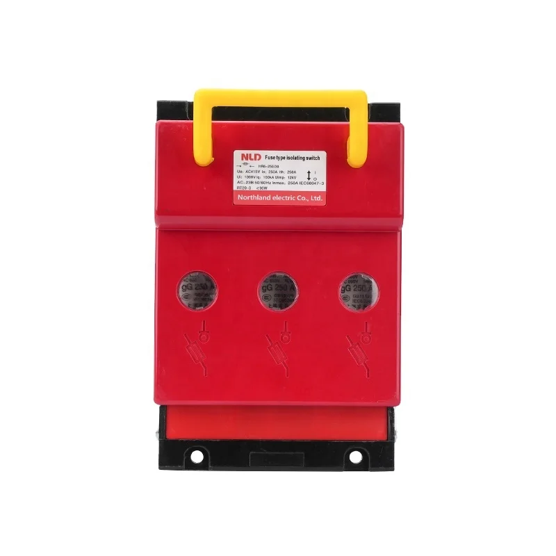 DC isolator strip switch disconnector 160a 250a 400a 630a hr17 low voltage HR battery pv solar fuse isolator