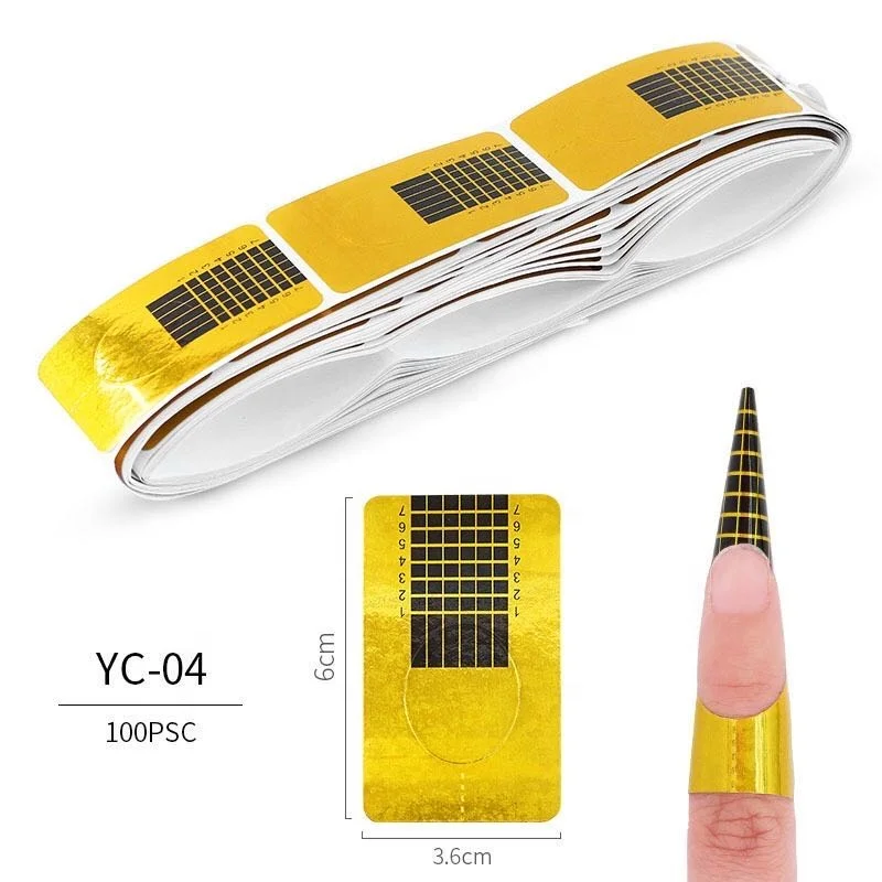 
Many Shape Custom Design Nail Forms Accept Private Label For Acrylic Nails(100pcs/bag) 