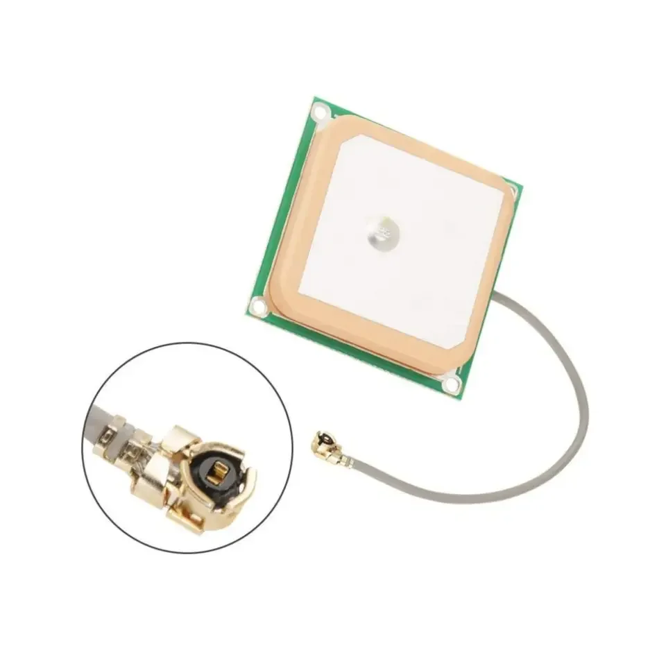 1575.42MHz Passive 25*25*4mm  Patch Ceramic GPS Receiving Antenna