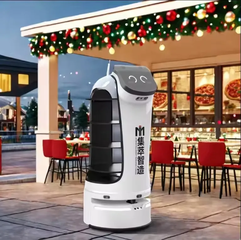 Custom Obstacle Avoidance Driverless Commercial food Delivery Robot