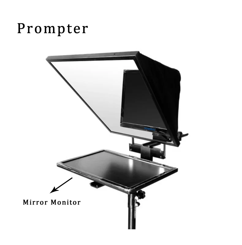 Factory price 19 21.5 24 inch image reversing mirror teleprompter monitor