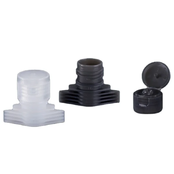 Laundry Detergent Juice Packaging Pouch Plastic Spout Flip Top Caps