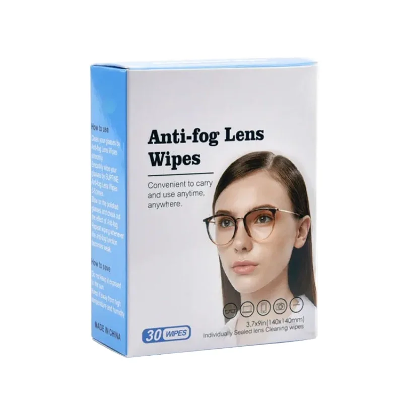 Glasses cleaning wet wipes and screen cleaning wipes 15*13cm from factory