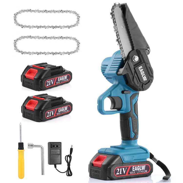 
RTS small size, high power, handhold cordless 4inches chainsaw set (support customization 6~10 inches chainsaw) 