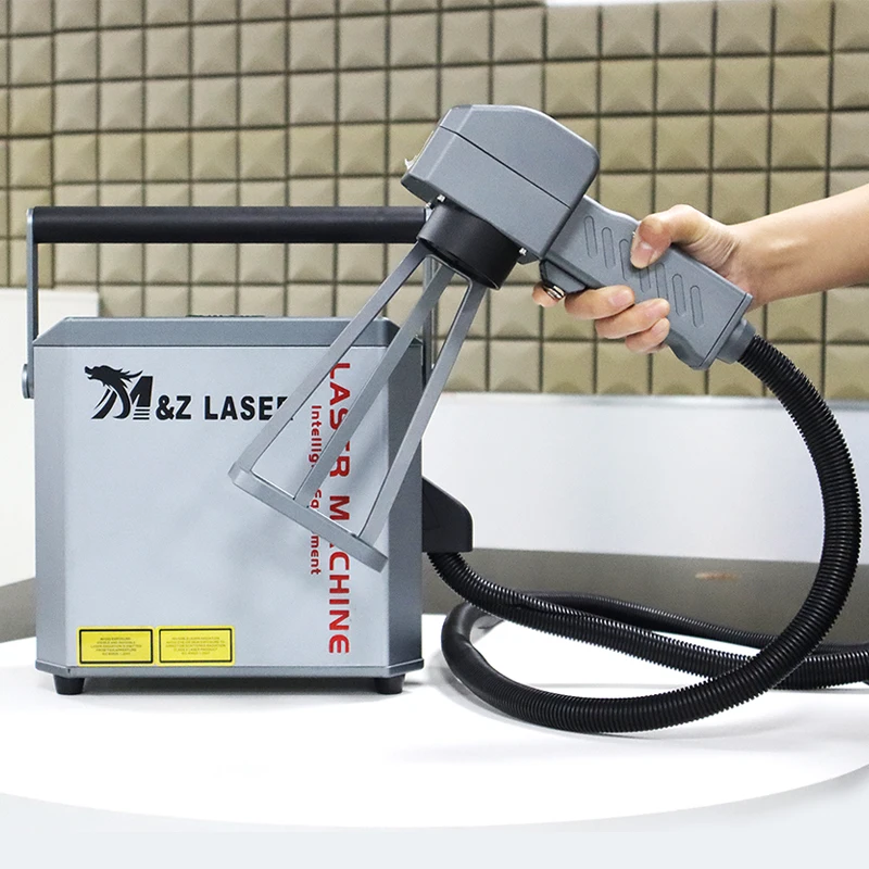 20W plug-in Portable Laser Engraving Machine Handheld Fiber Laser Marking Machines for Metal Tire wood glass Container QR code