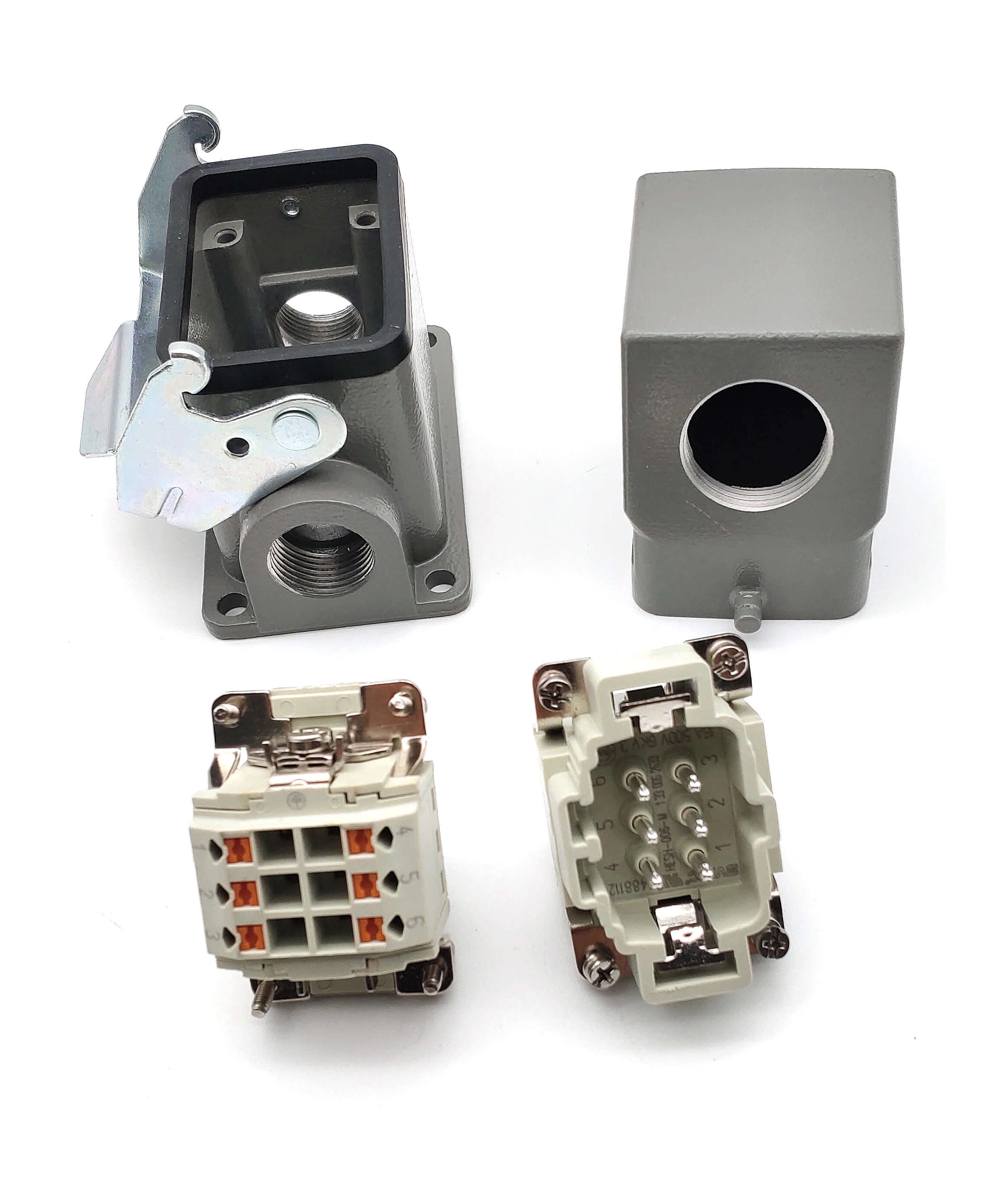 SVLEC HDC HE 06 Series 6 Pin Screw Terminal Rectangular Heavy Duty Connector for Industrial Wire Harness