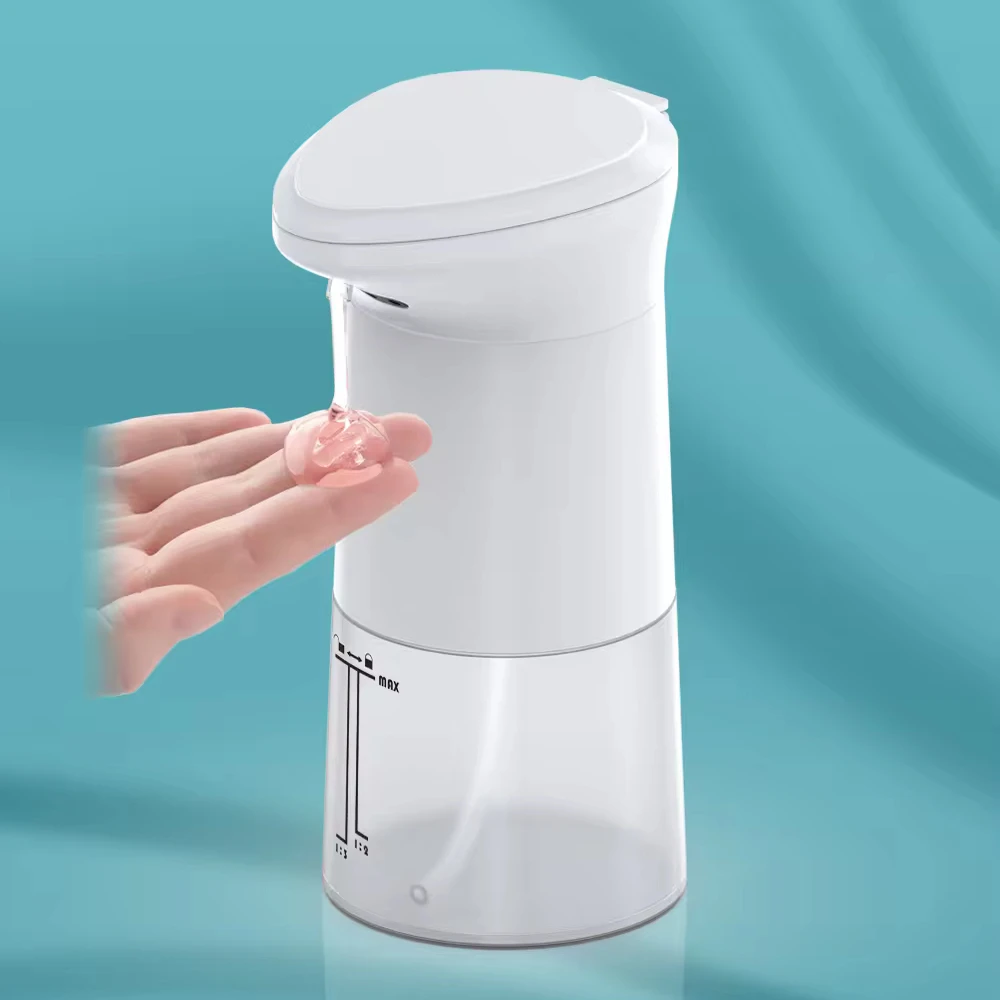 Creative household white countertop simple operation touchless multifunction electric motion sensor foam liquid soap dispenser
