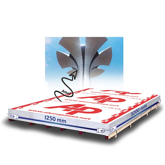 Alucopanel FR Cheap Building Material Exterior Decorative Wall Cladding Separator Board Aluminium Composite Panel