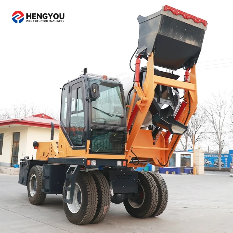 mobile concrete batching plant price  ready mix Self Loading mobile Concrete Mixer