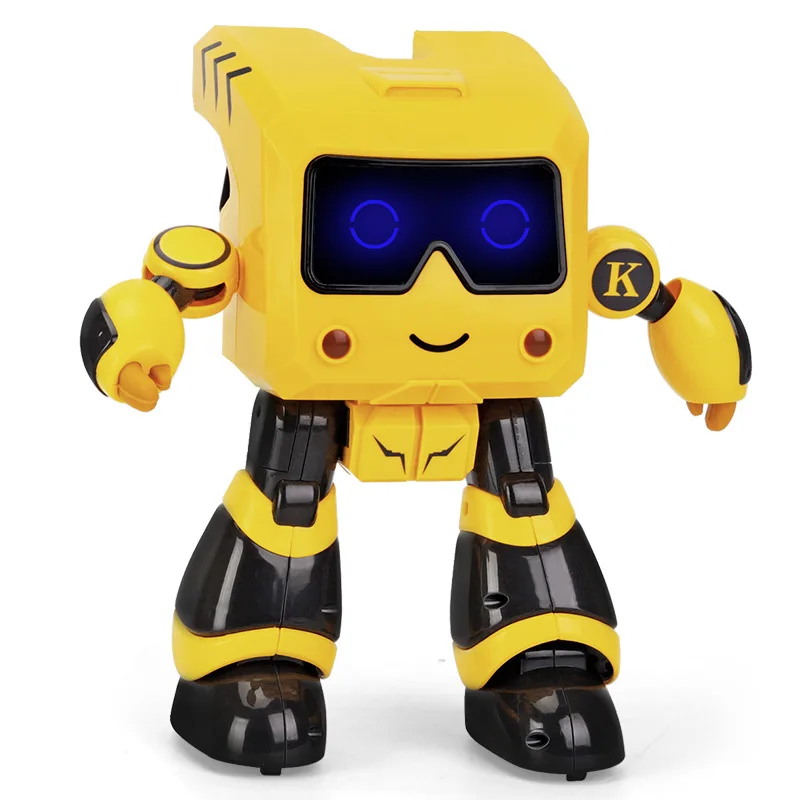 Self Assembly Electronics Education DIY Robot Platform Learning Kit Yellow Toy Battery Style Children Robot