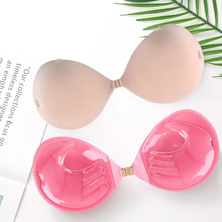 Adhesive Strapless Sticky Thicken Colorful Pad Push Up Bra Wholesale For Bangkok