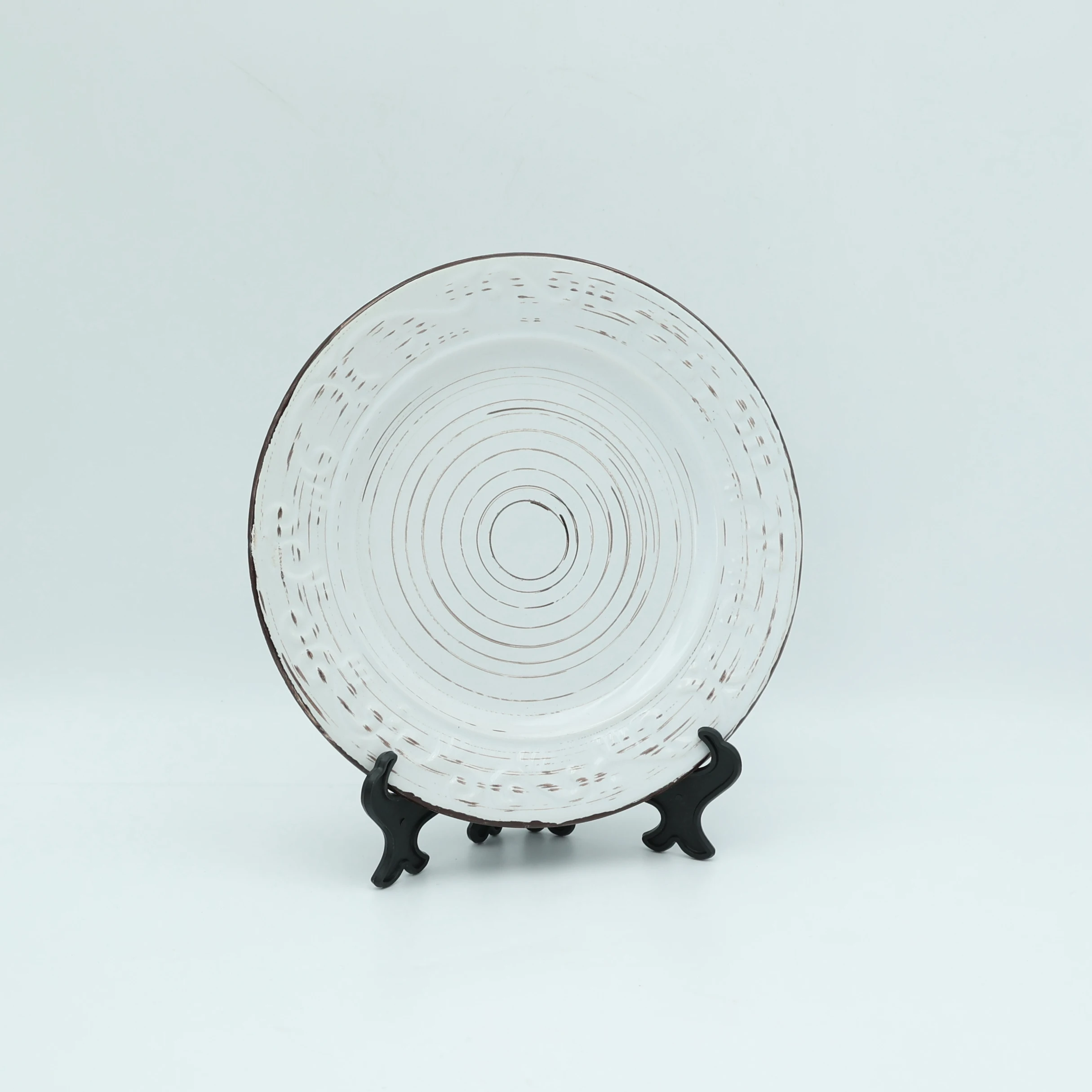 Wholesale tableware good stoneware custom logo pattern ceramic dinnerware porcelain dinner set