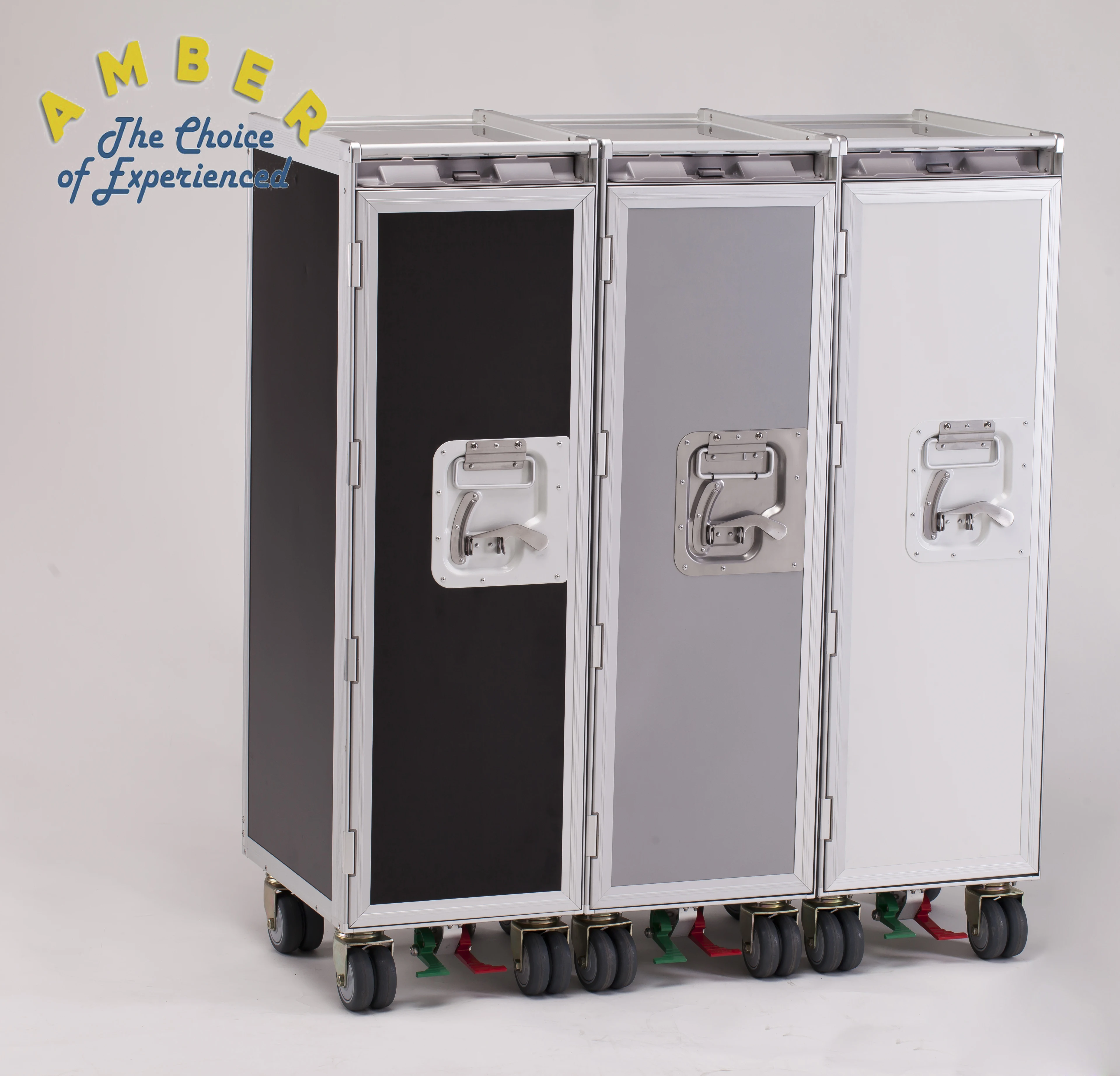 High intensity half size aircraft trolley airline beverage cart