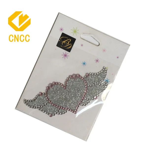 non-toxic angel snowflake diamond sticker self adhesive diy silver glitter rhinestone stickers