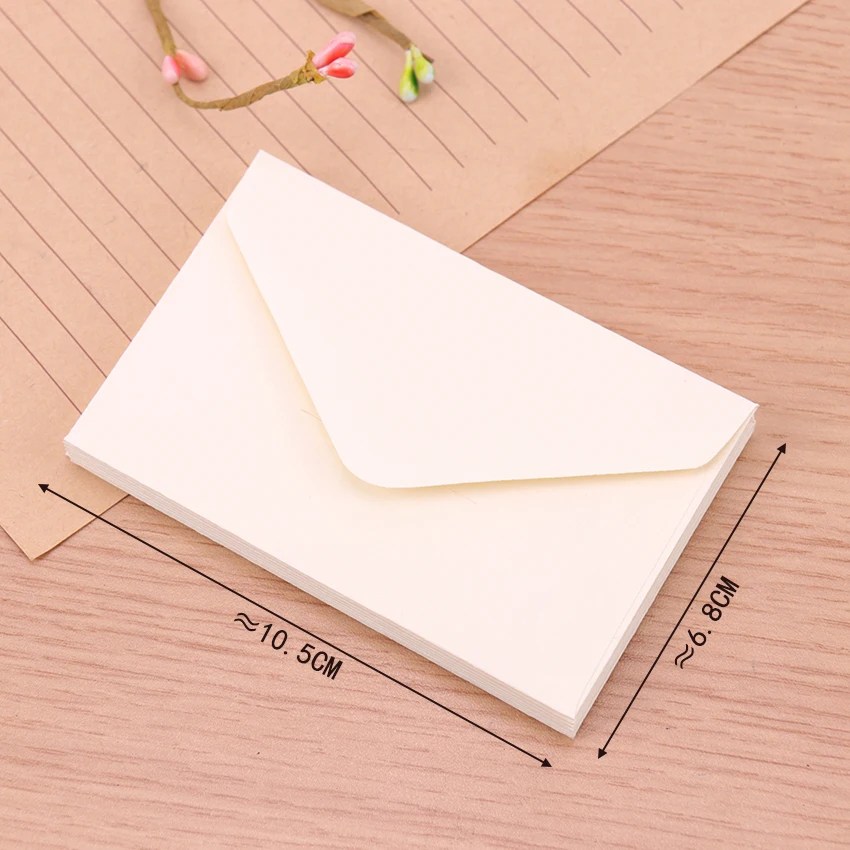 Promotional 3 colors blank mini business gift wedding paper envelope