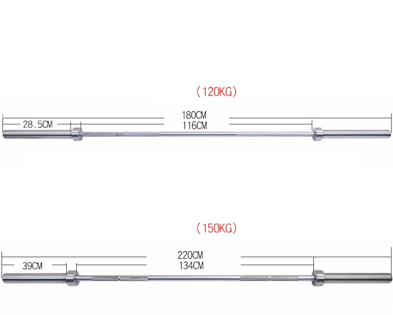 Professional design high quality gym barbell bar for weightlifting barbell bar fitness accessories equipment