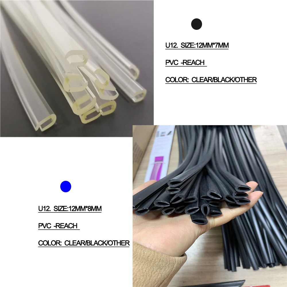 U-образный молдинг для кромок 11/32 дюйма защита прозрачных краев дверей