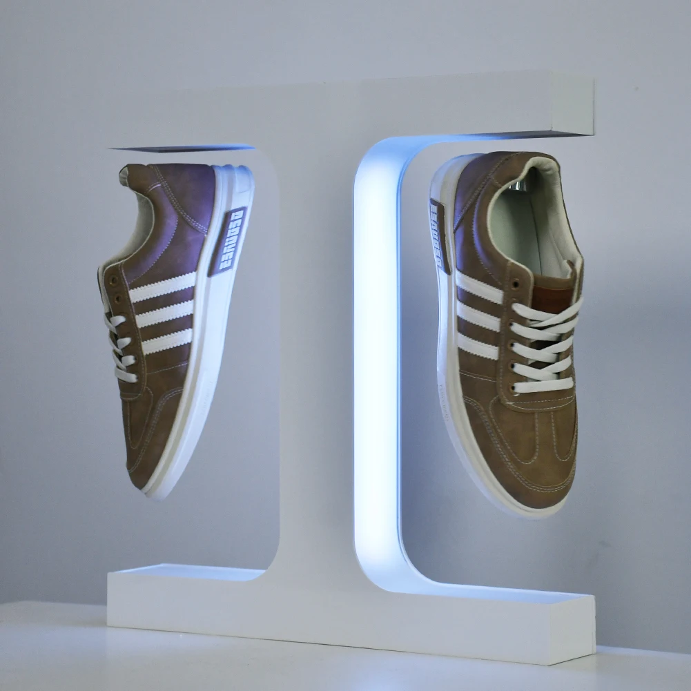 New Pattern Acrylic Advertising shoe display stand Magnetic Floating Shoe Display Levitating Sneaker Display shoe floating Racks