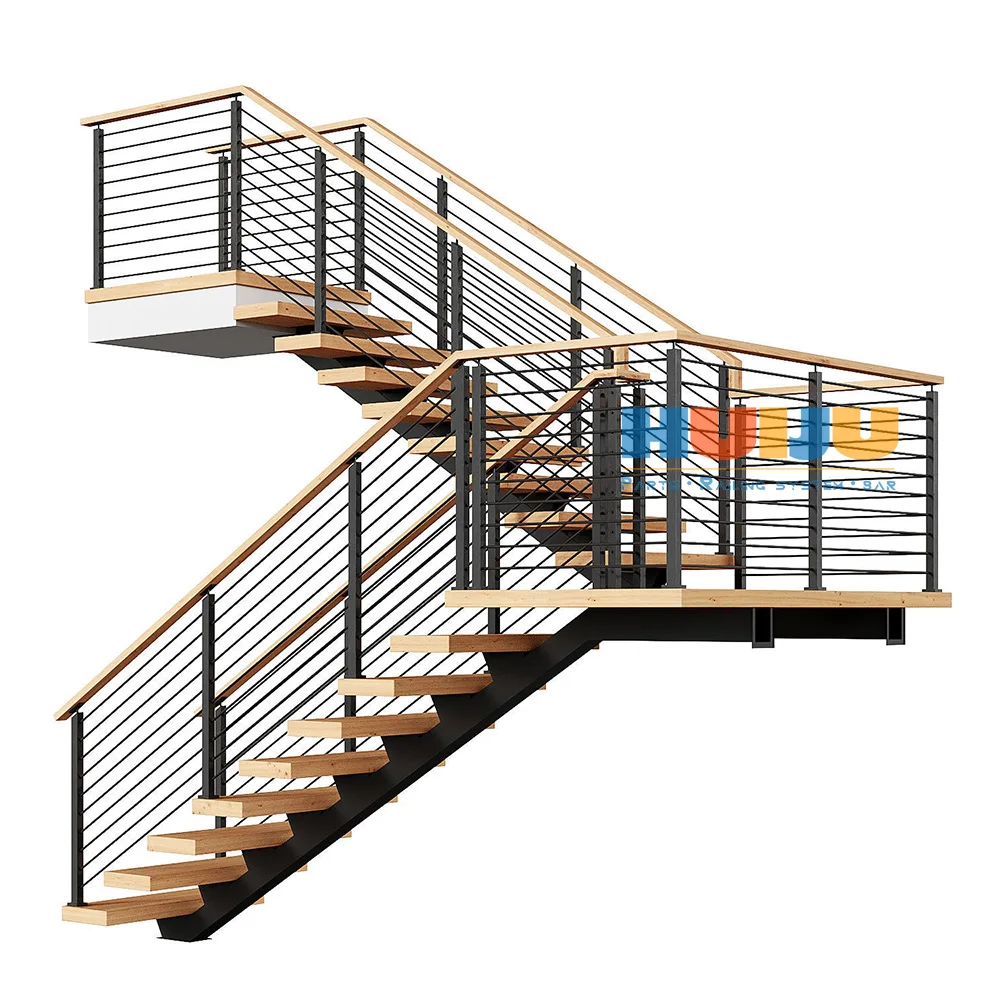 HJ   Accept custom all kinds of stainless steel cable wire rope railing rails easy installation