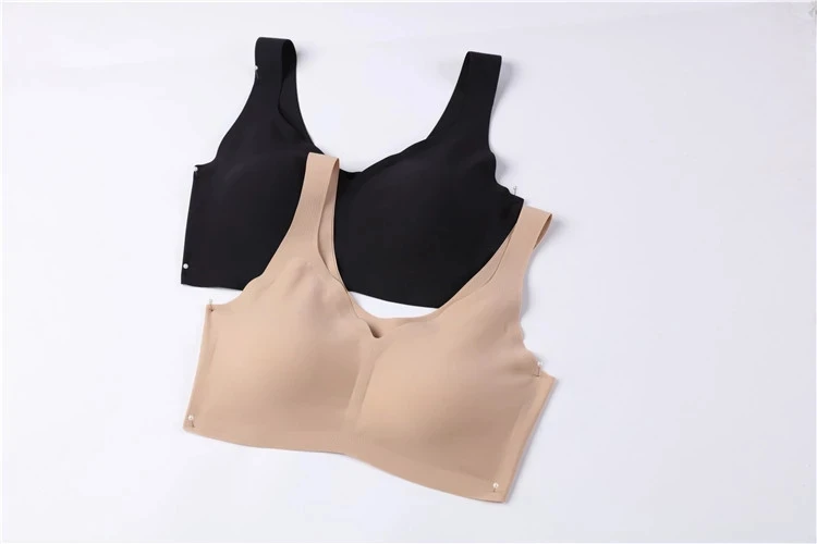 Free Ship  Girls Sexy Underwire Front Closure Tube Nursing Seamless Sports Bra