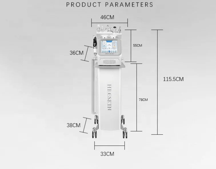 7 in 1 No needle mesotherapy hydro dermabrasion hydrabrasion machine hydro oxygen jet hydra beauty machine for sale