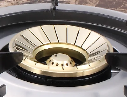 
Household Tempered Glass Table gas cooktop with Cast Iron Brass flame Burner 