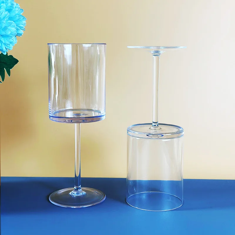 150-400ml Clear Acrylic Glass Drinkware Plastic Champagne Glasses Flutes Elegant Plastic Wine Glasses
