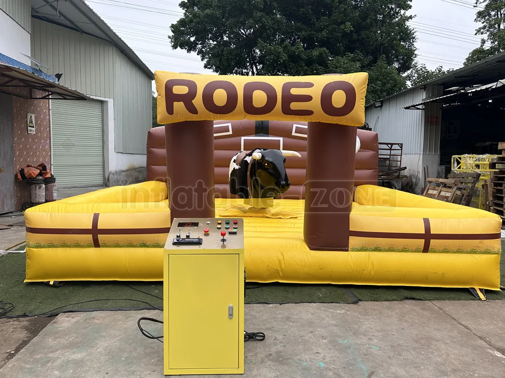 Factory Price Inflatable Mechanical Games Rodeo Bull Riding Machine for Party Commercial Crazy Bull Ride for Sale