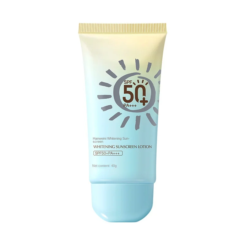 Солнцезащитный крем Han Weini «Три в одном» SPF50 +++ отбеливающий увлажняющий для студентов и военной подготовки